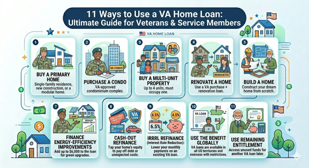 11 Ways to Use a VA Home Loan: Ultimate Guide for Veterans & Service Members